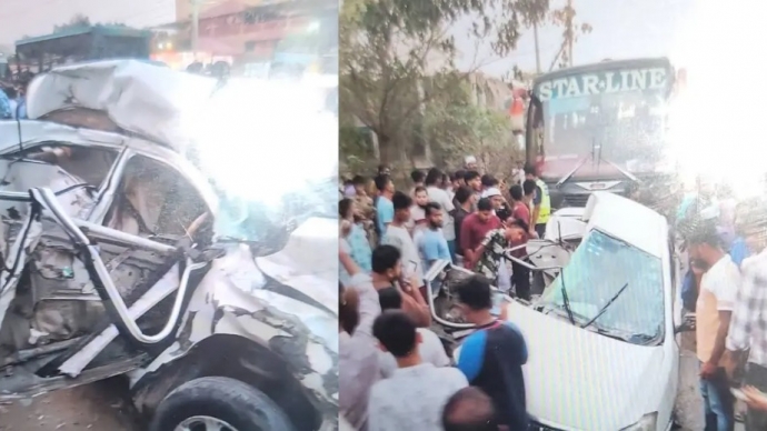 কুমিল্লায় স্টার লাইন বাসের ধাক্কায় একই পরিবারের চারজনসহ নিহত ৫