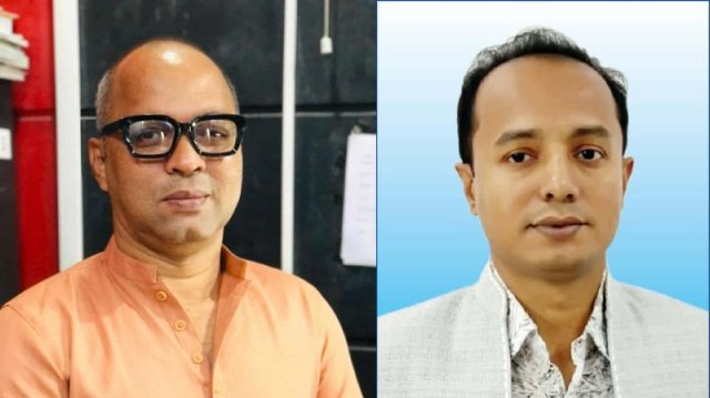 নিপীড়ন বিরোধী সাংবাদিক ফ্রন্টের আহ্বায়ক আকতার হোসেন ও সদস্য সচিব শেখ জামাল